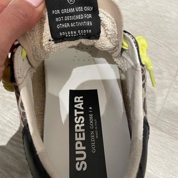 Golden Goose Leopard and Neon Sneakers Size 37 - Picture 3 of 8